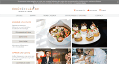 Desktop Screenshot of ecolecuisine-alainducasse.com